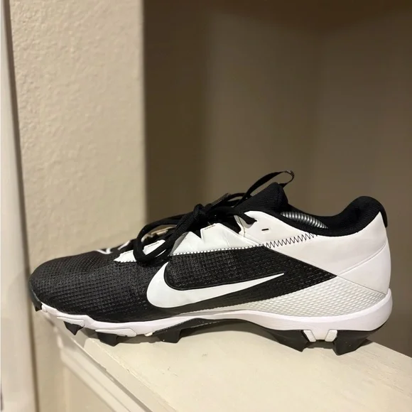Nike Vapor Edge Shark 2 Men's Football Cleats DH5088-001 Black/White Size 13 - Picture 3 of 10
